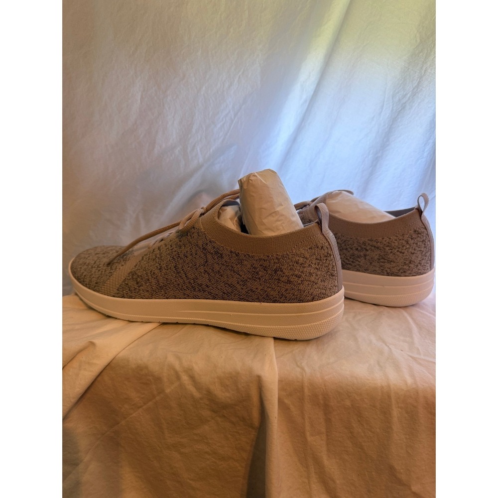 FitFlop F-Sporty Uberknit Sneakers Metallic Mink Weave Womens 12 - Picture 6 of 8